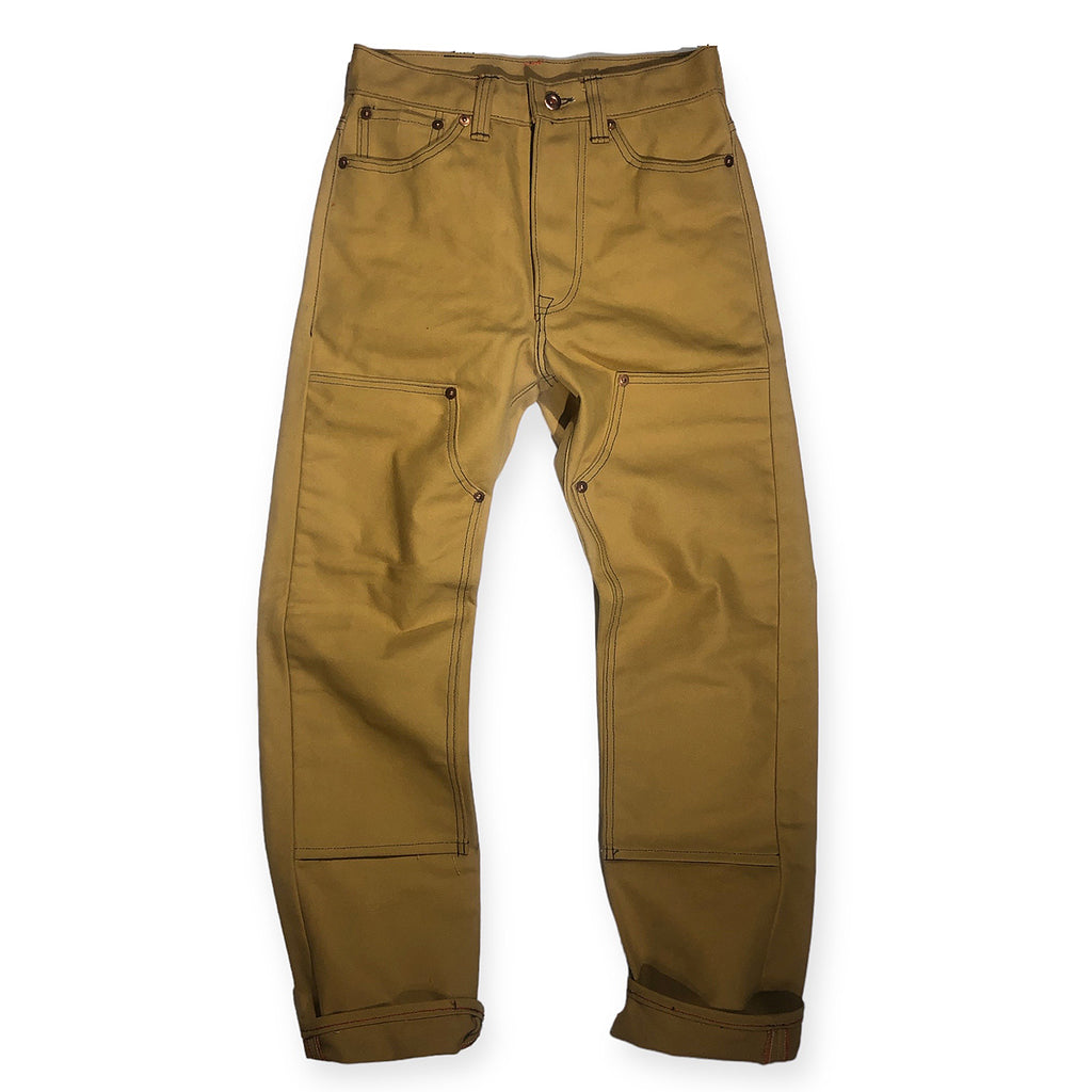 OPSTK 28W 30L 997 Miner Fit - #134 18oz Lite Ochre Duck Canvas 5 Pocket Double Knee