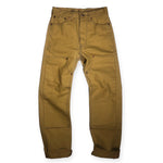 OPSTK 28W 30L 997 Miner Fit - #134 18oz Lite Ochre Duck Canvas 5 Pocket Double Knee