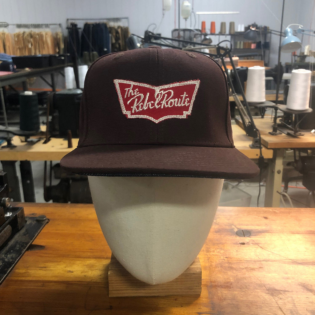 18oz Duck Canvas Navy Vintage HAT Patch 60s "Gulf, Mobile & Ohio Railroad: "The Rebel Route" Patch
