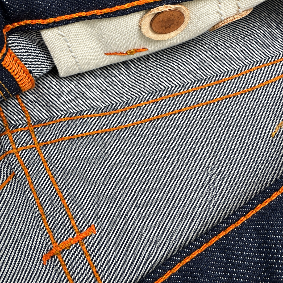 [OPSTK] #901 13oz Selvedge Cone Mills Denim 5 Pocket Model "Slim Fit" 901