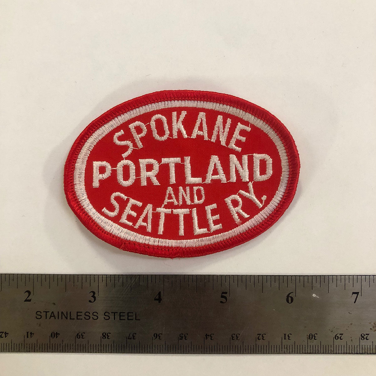 #3192 13.5oz Japanese Indigo/Indigo WABASH White Selvage Vintage HAT Patch 80s "Spokane, Portland and Seattle Railway" Patch
