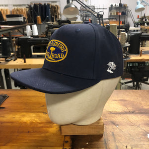 18oz Duck Canvas Navy Vintage HAT Patch 80s "Strasburg Rail Road" Patch