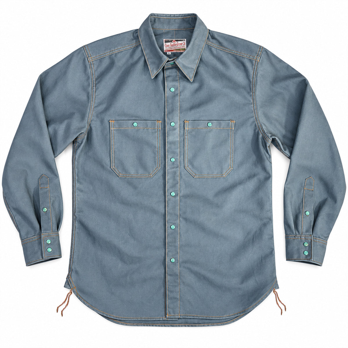 (OPSTK) #133 12oz USA Duck Canvas Work Shirt Sea Grass
