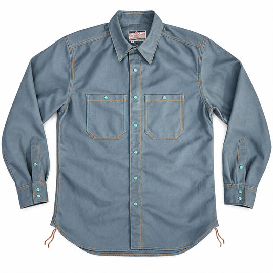 (OPSTK) #133 12oz USA Duck Canvas Work Shirt Sea Grass