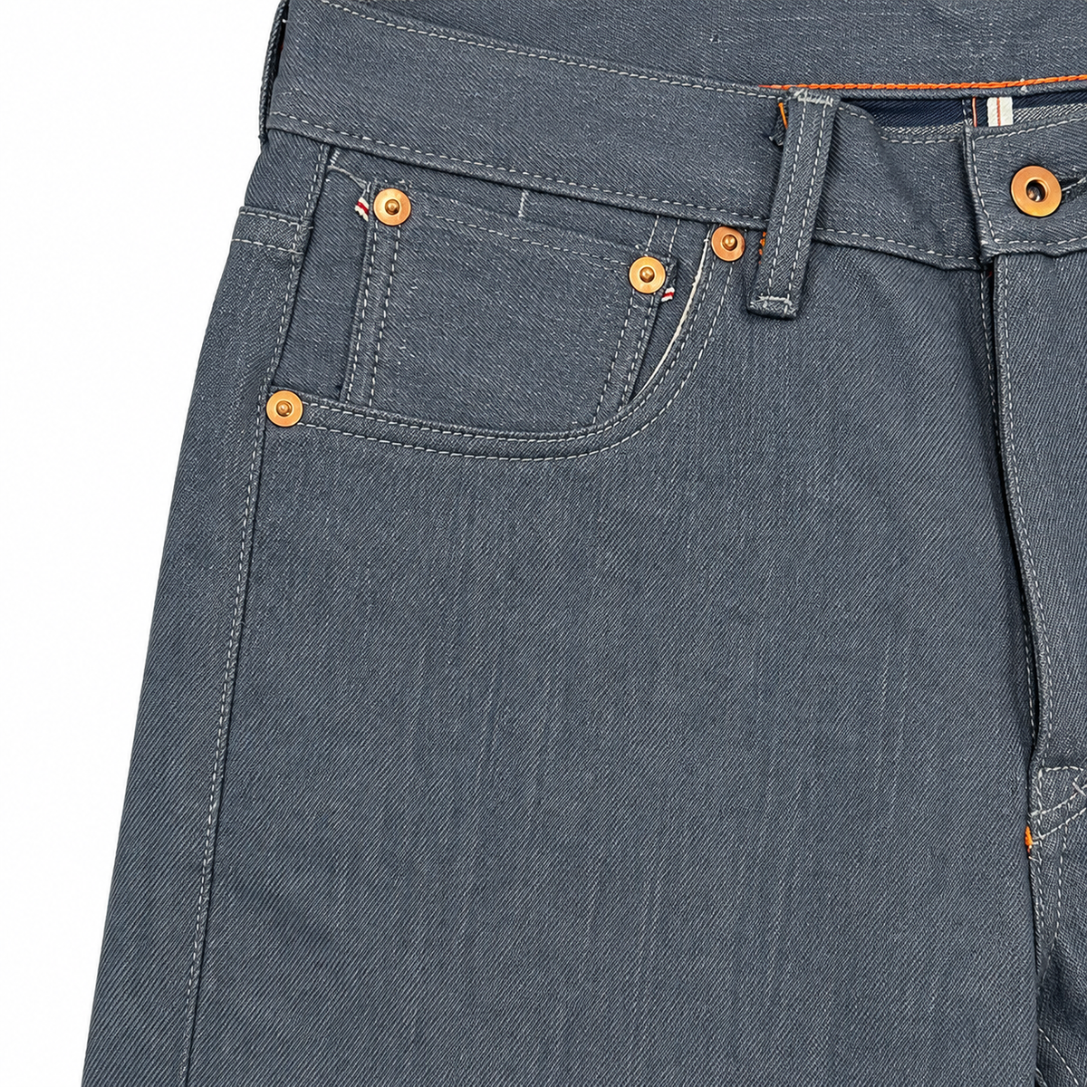 #JSLX 14oz Japanese Vintage Slate Blue-Grey Selvedge 5 Pocket "Regular Fit" 905