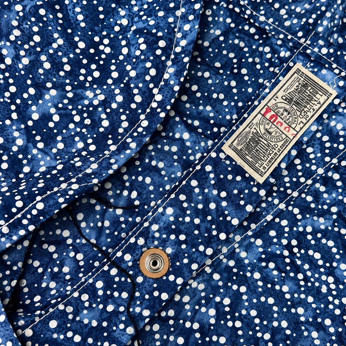(OPSTK) #1333 6oz Japanese Speckled Indigo Saw Tooth Work Shirt