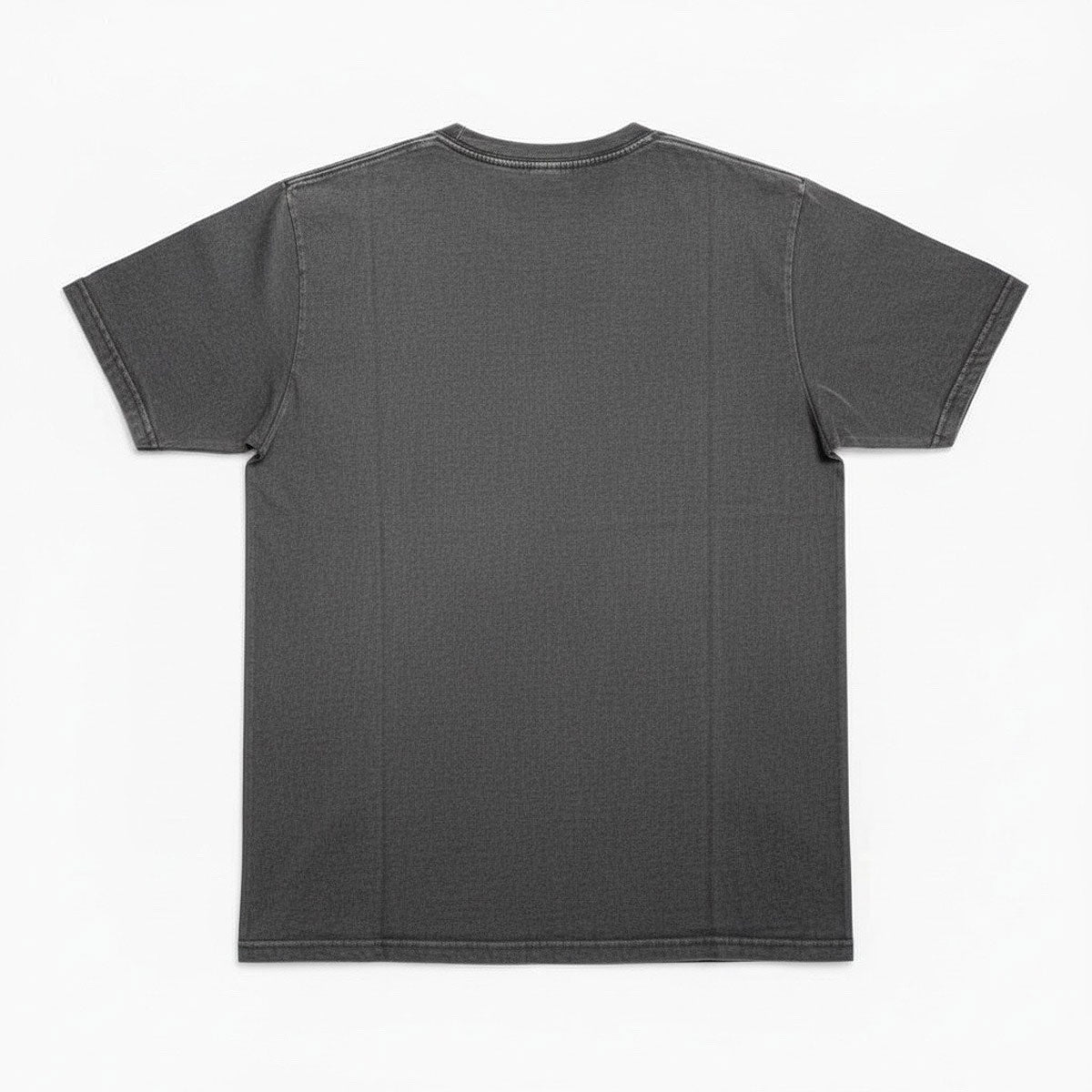 8.4oz TEXAS MADE "HEAVY ORGANIC" Crew Neck Vintage Black " Sun Bleached"