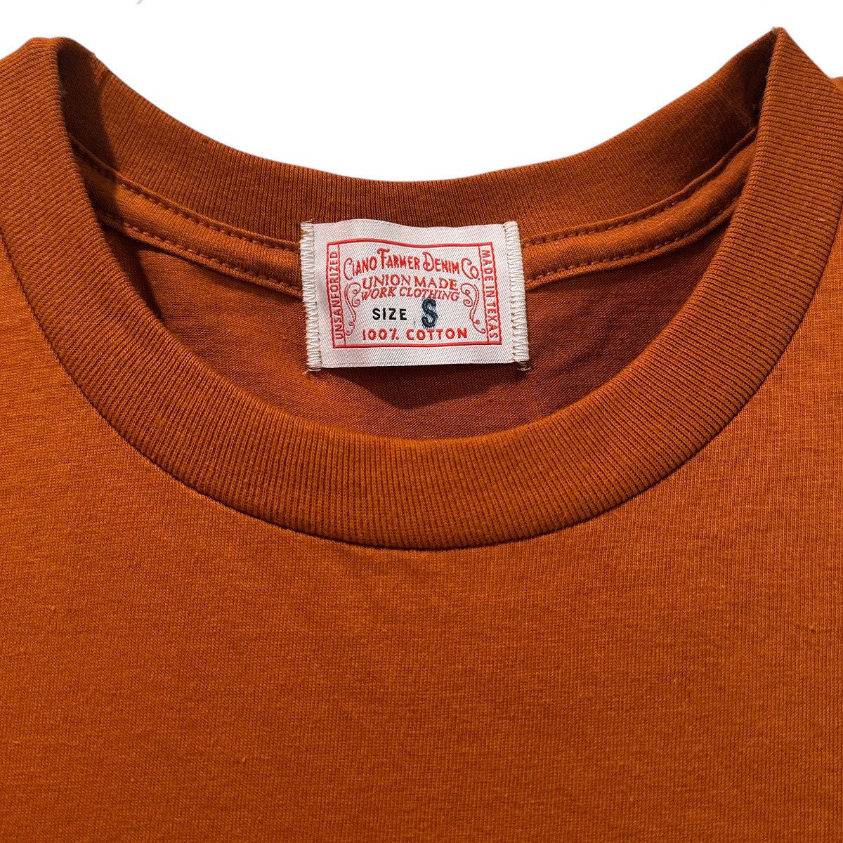 4.4oz TEXAS MADE Crew Neck Burnt Orange