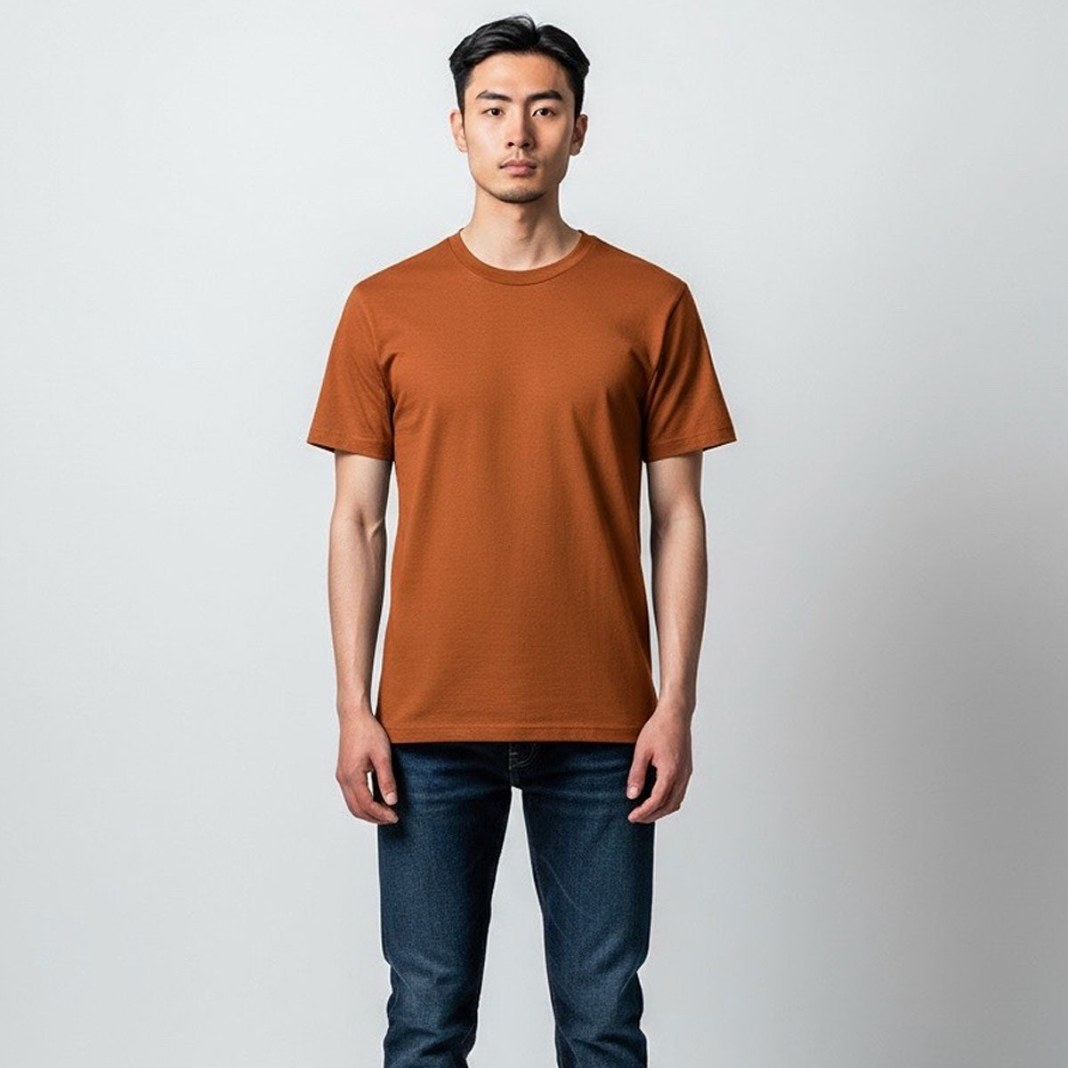 4.4oz TEXAS MADE Crew Neck Burnt Orange