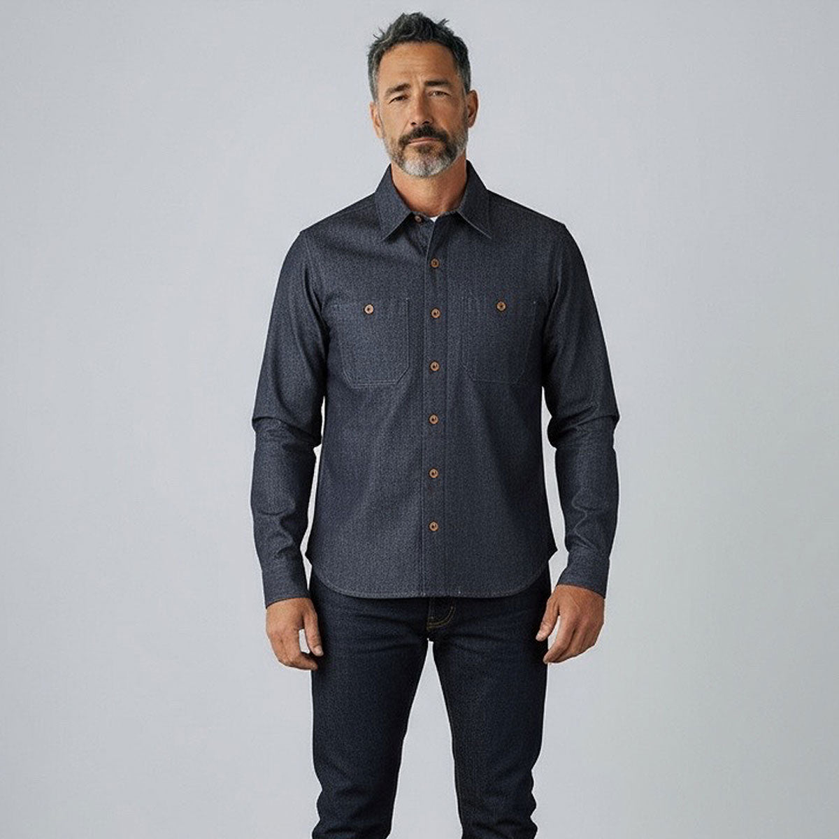 #TEX 13.5oz TEXAS DENIM Red Selvage Work Shirt