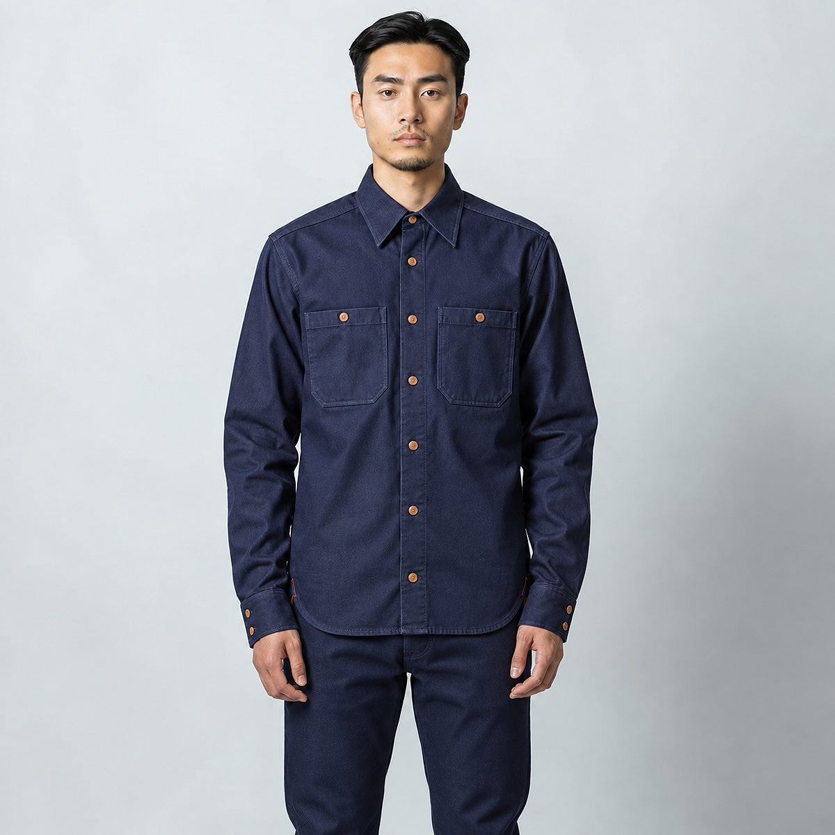 (OPSTK) #133 12oz USA Duck Canvas Work Shirt Navy