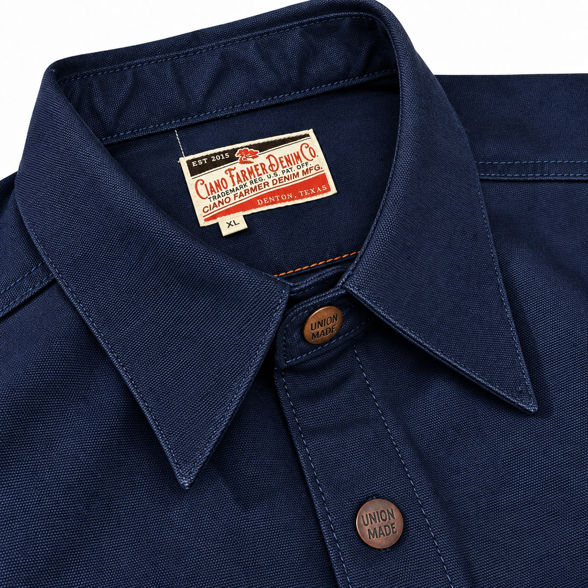 (OPSTK) #133 12oz USA Duck Canvas Work Shirt Navy