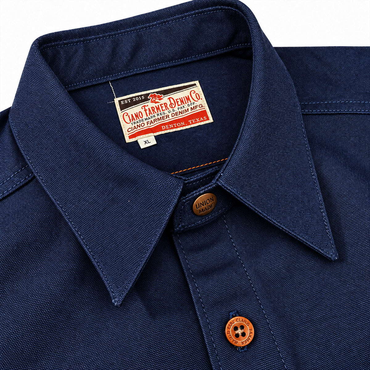 (OPSTK) #133 12oz USA Duck Canvas Work Shirt Navy