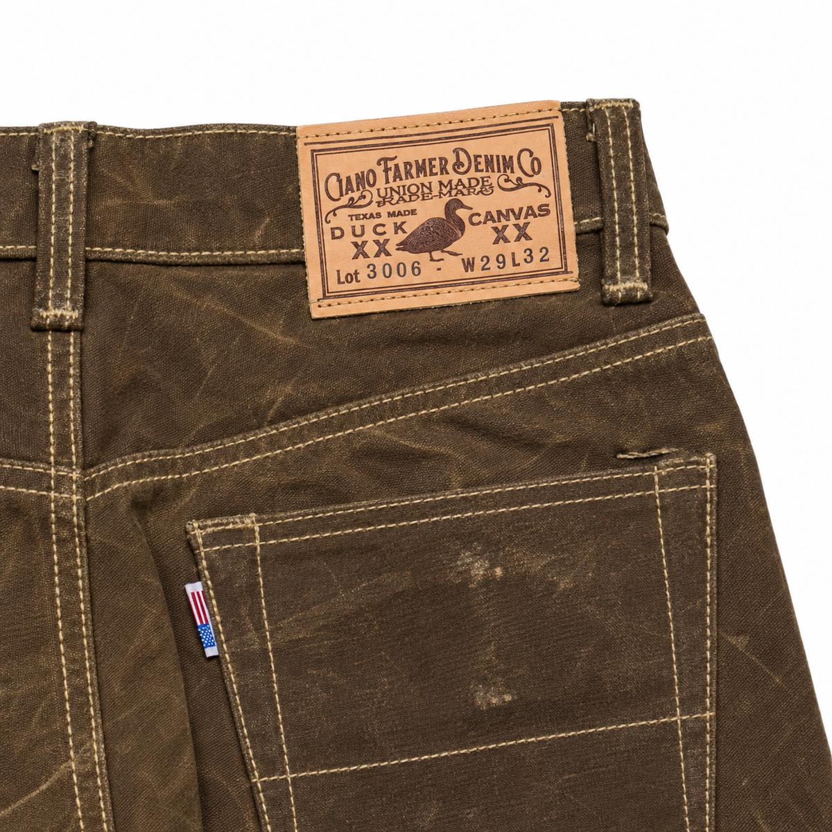 [OPSTK] #3006 18oz WAX Duck Canvas Nutmeg Brown 5 Pocket Model "Regular Fit" 905
