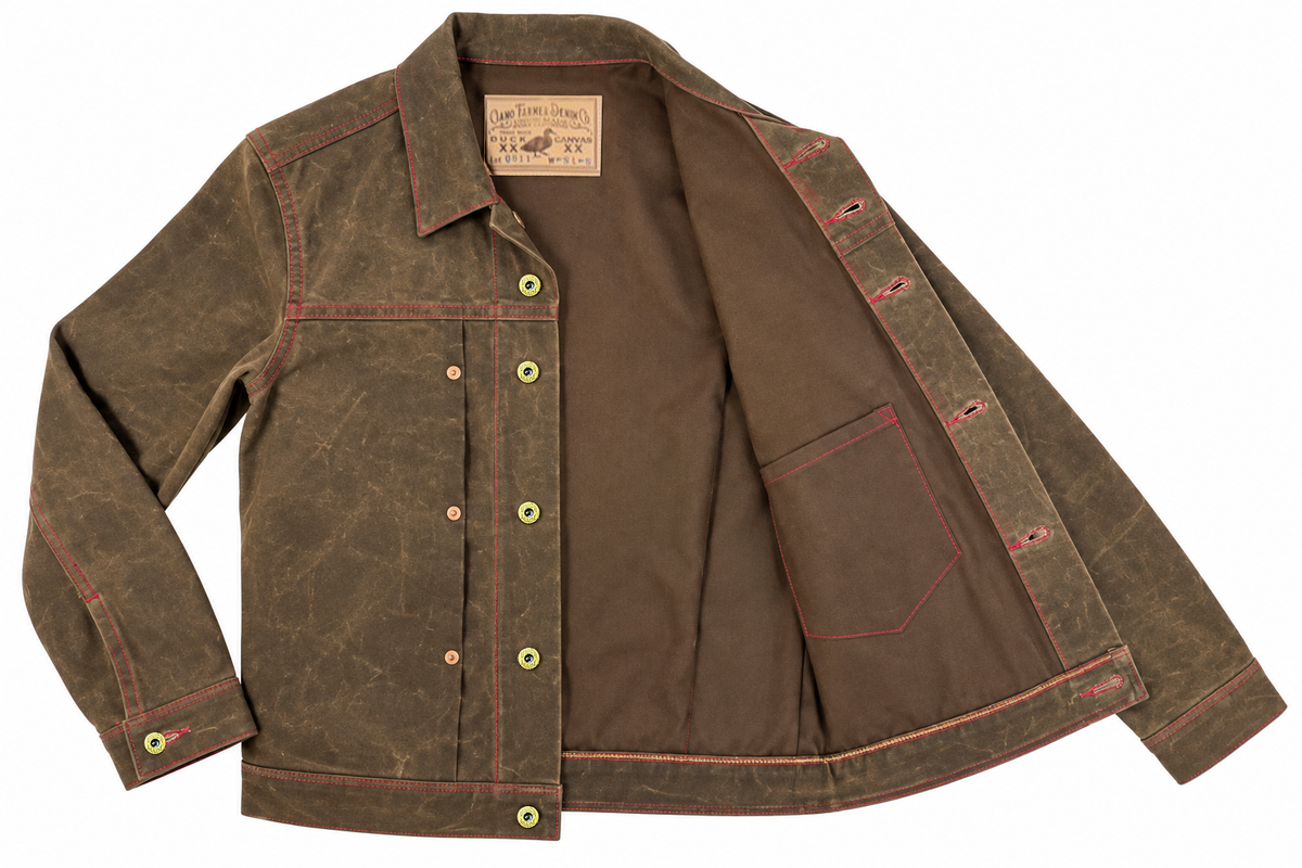 [OPSTK] #3006 18oz NutMeg Brown Wax Duck Canvas William Harris Ranch Jacket "Regular Fit"
