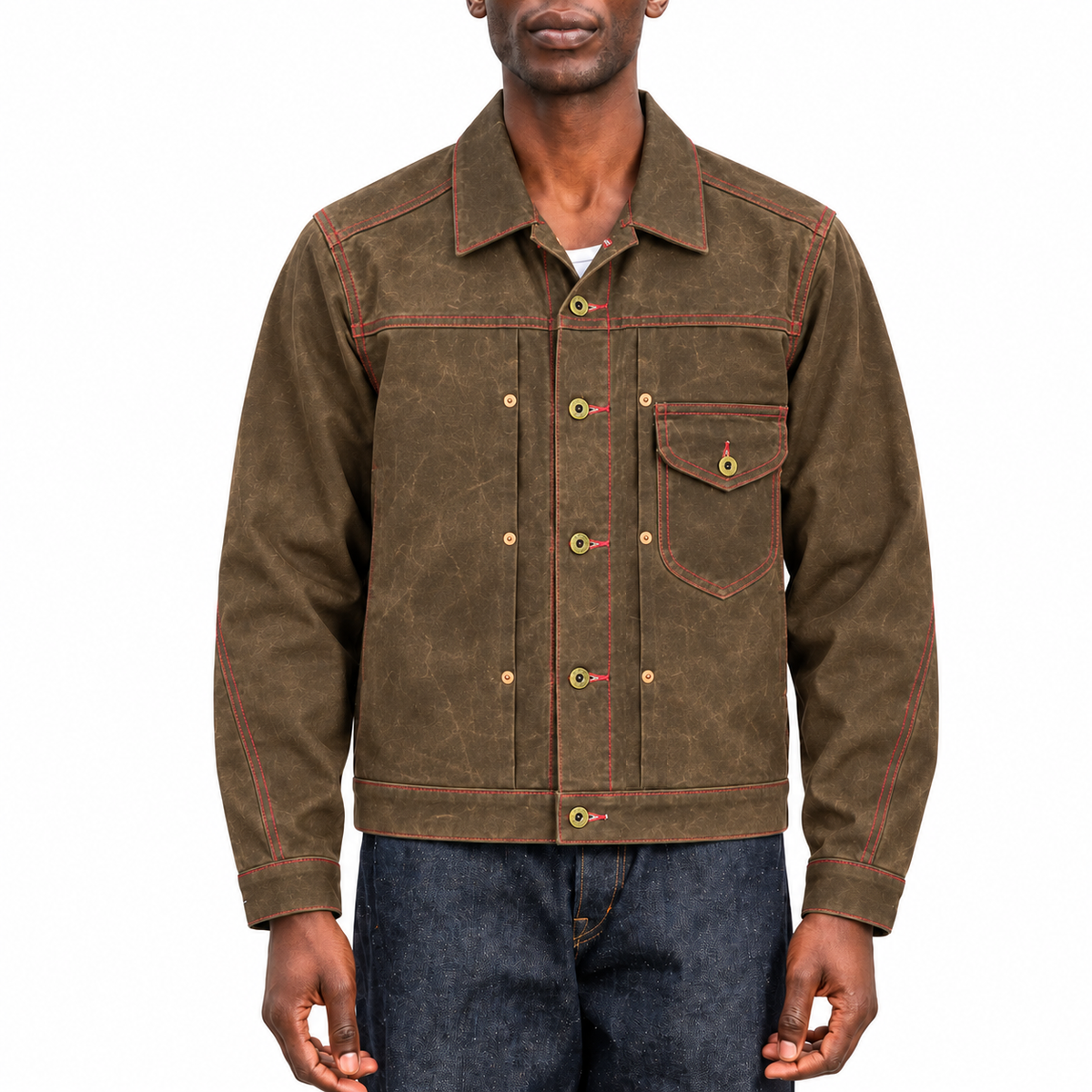 [OPSTK] #3006 18oz NutMeg Brown Wax Duck Canvas William Harris Ranch Jacket "Regular Fit"