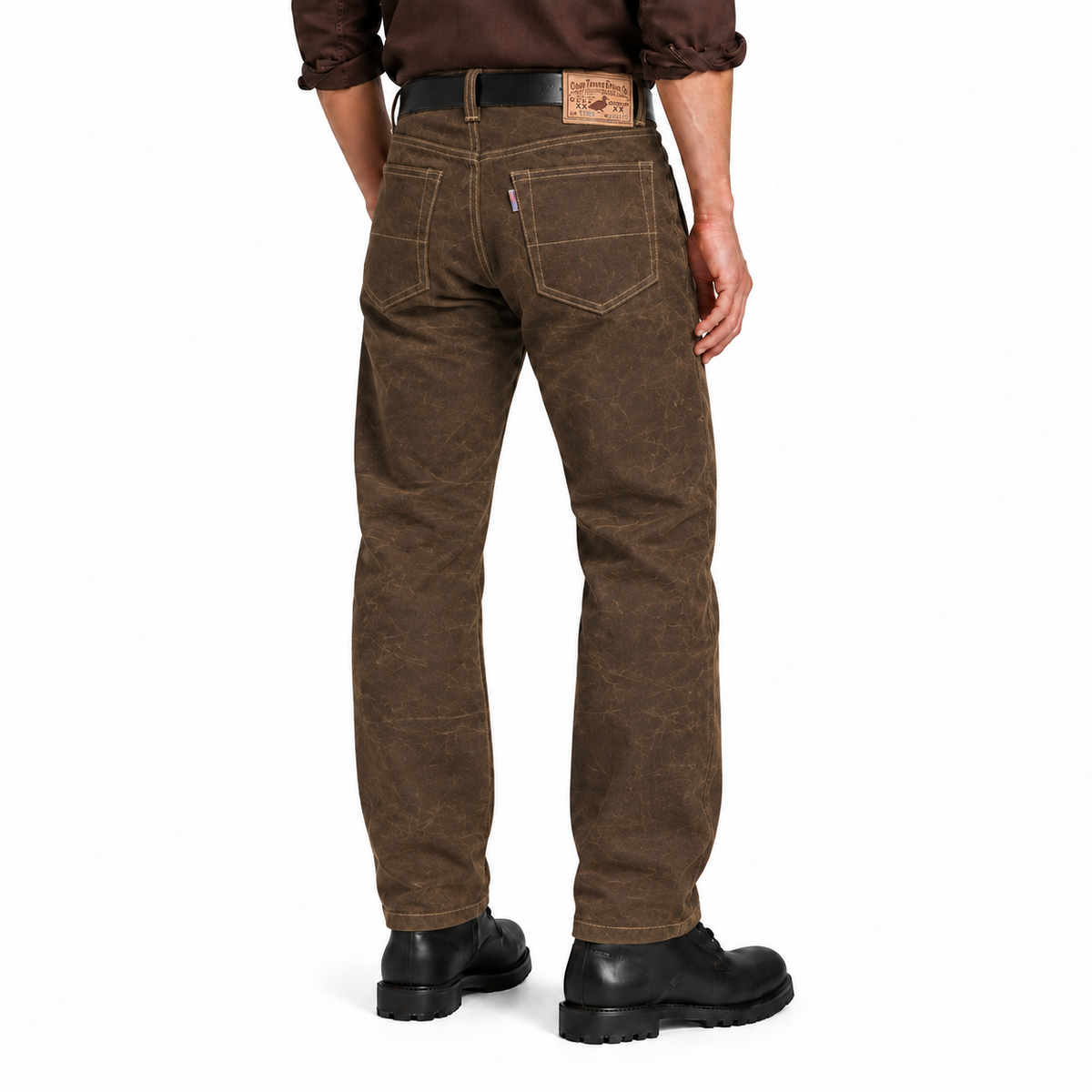 [OPSTK] #3006 18oz WAX Duck Canvas Nutmeg Brown 5 Pocket Model "Regular Fit" 905
