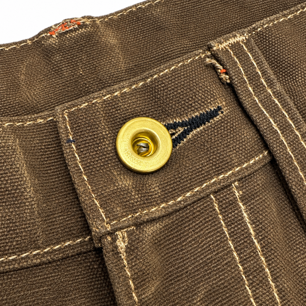 [OPSTK] #3006 18oz WAX Duck Canvas Nutmeg Brown 5 Pocket Model "Regular Fit" 905