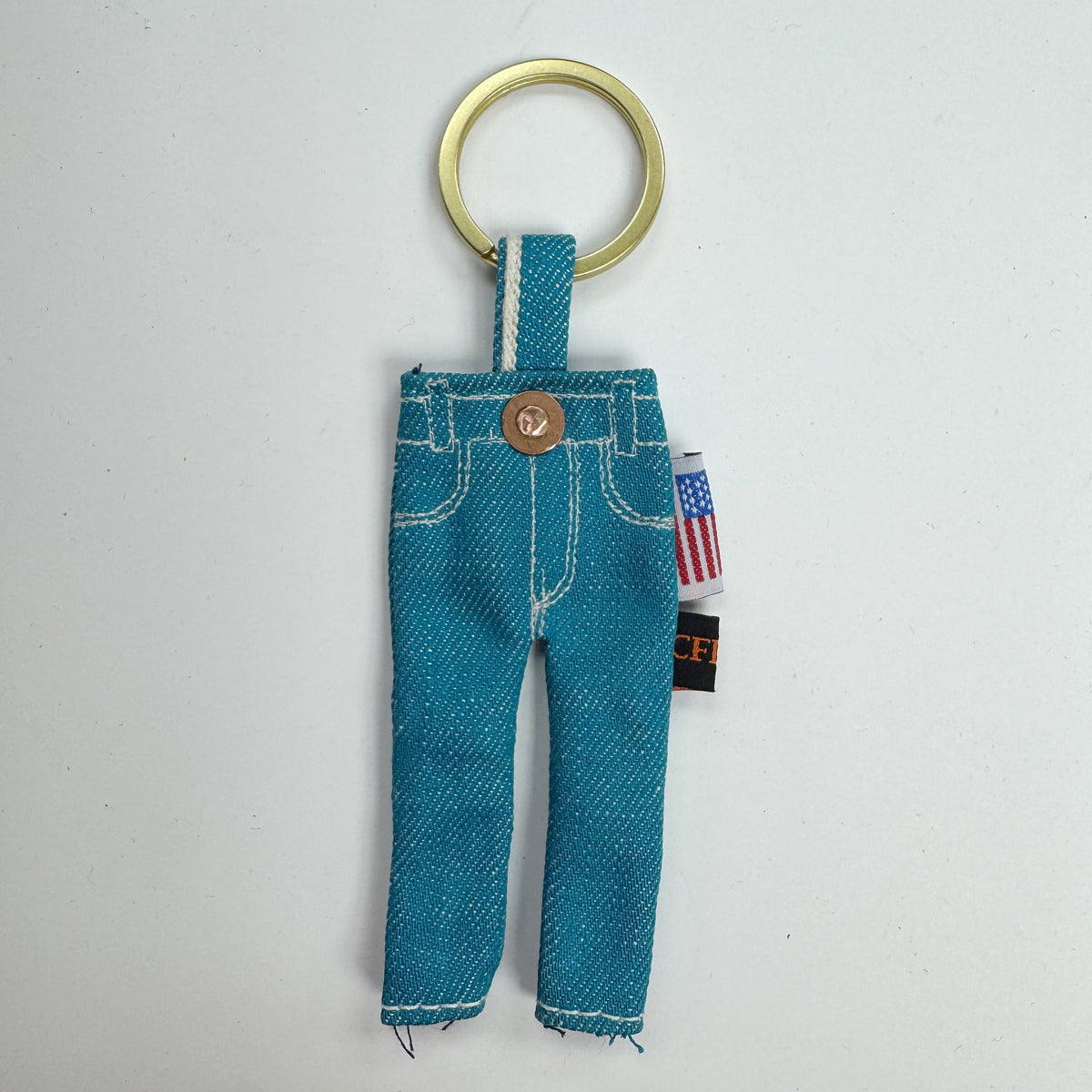 #AQUA Aqua Selvage Tiny Jean Keychain