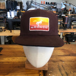 18oz Duck Canvas Brown Snapback HAT 90's "BRONCO." Patch