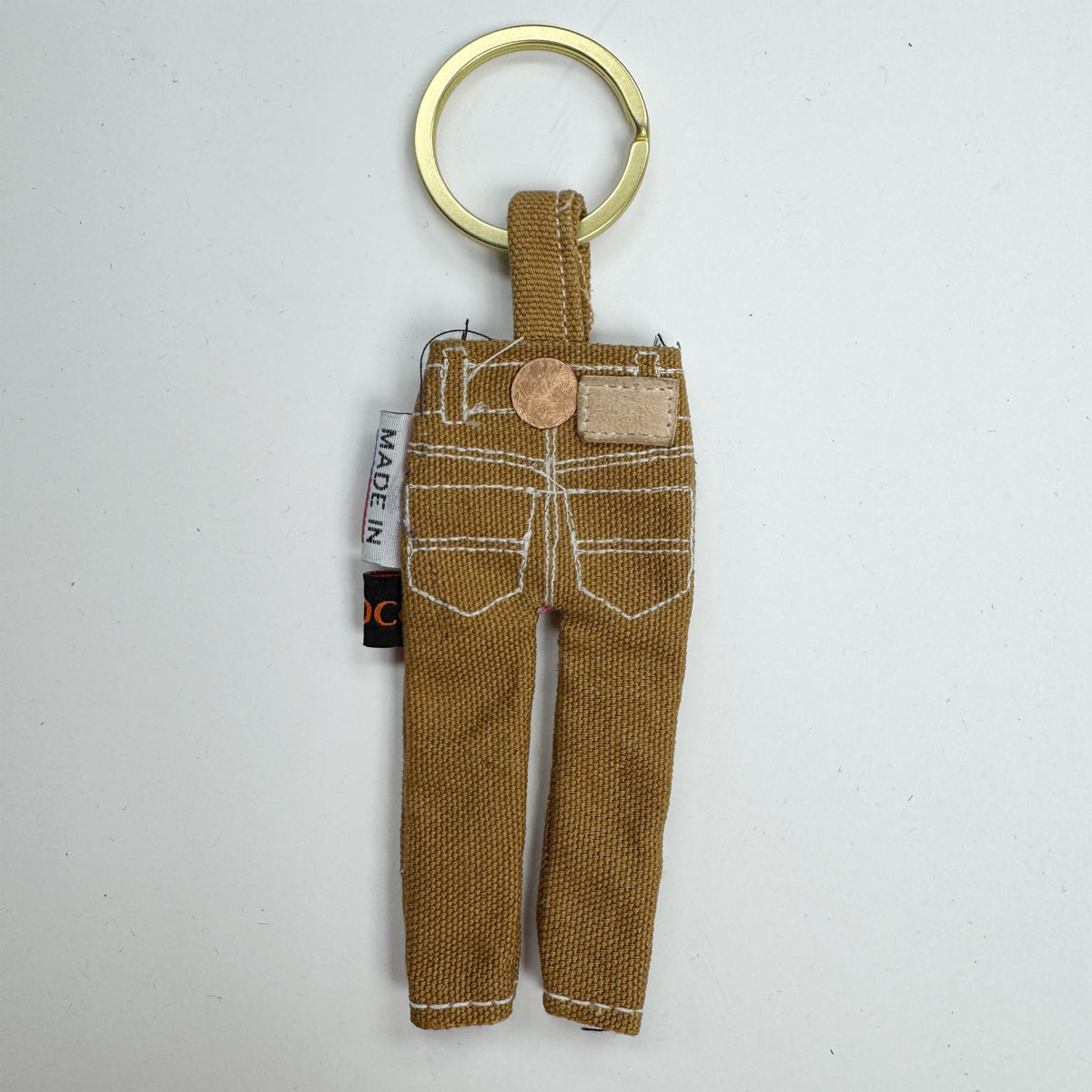#133 Duck Canvas Ochre Tiny Jean Keychain