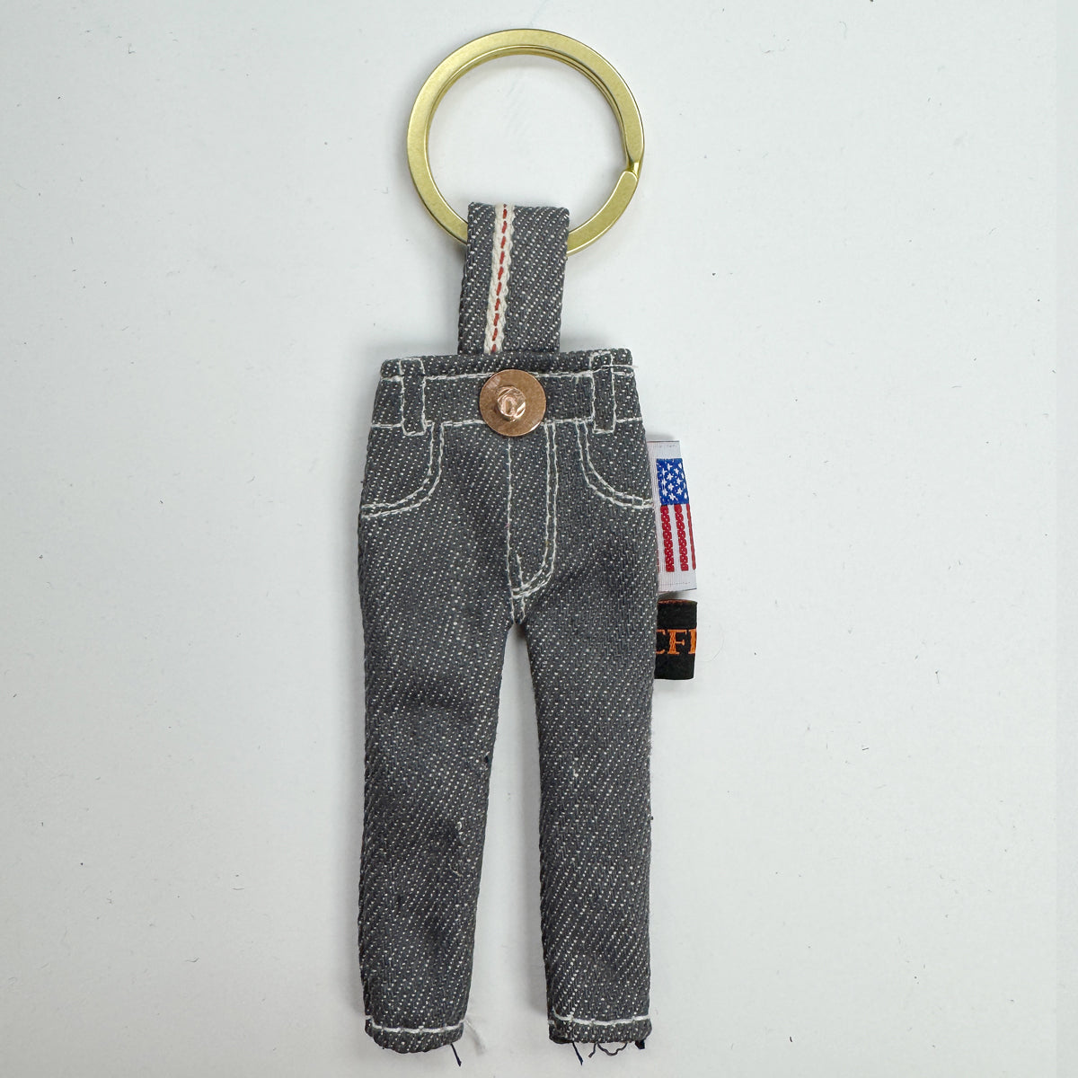 #77631 Japanese Grey Selvage Tiny Jean Keychain