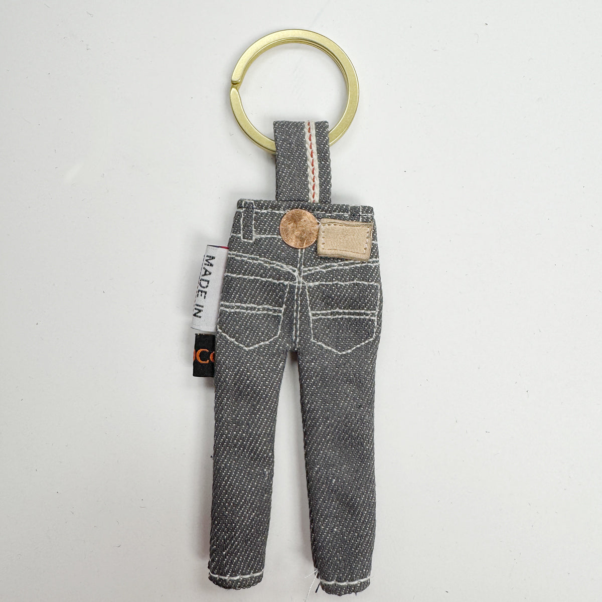 #77631 Japanese Grey Selvage Tiny Jean Keychain