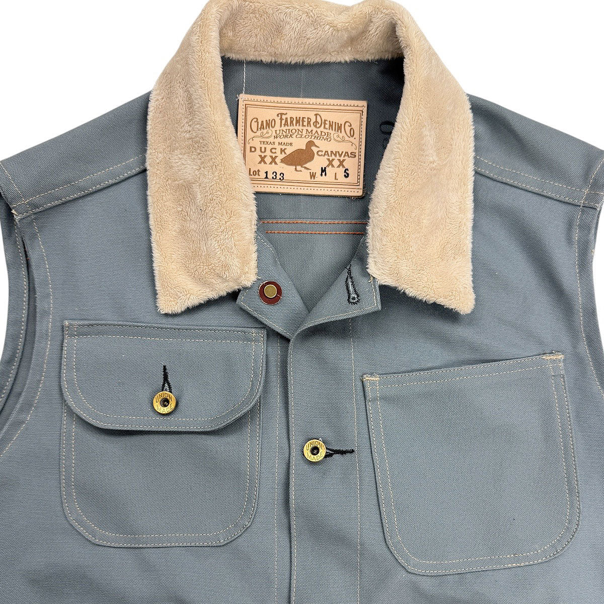 #133 12oz Duck Canvas "Hamby" Vest Seagrass