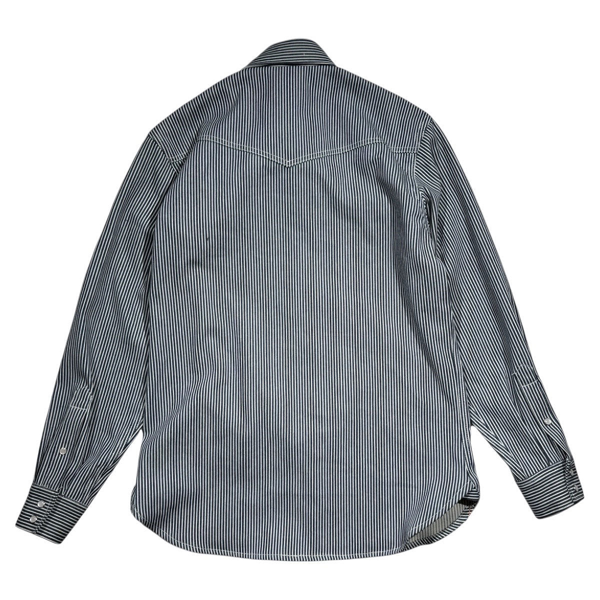 #HIC 10oz MV Mills Hickory Stripe Saw Tooth Work Shirt Long Sleeve (OPSTK)