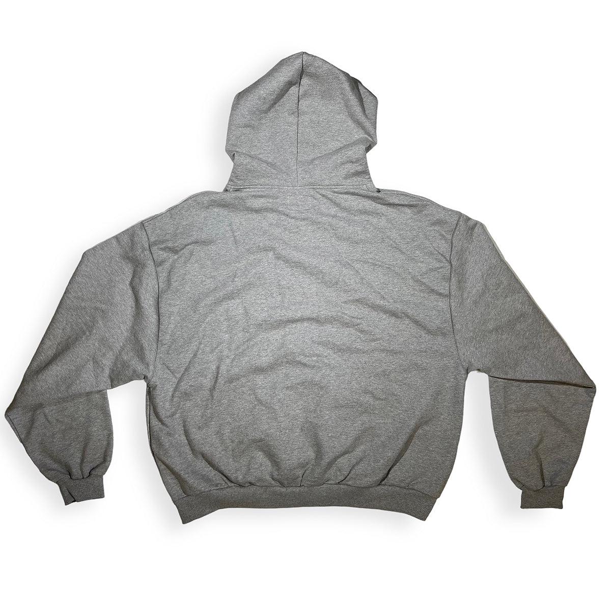 32oz Ultra-HEAVYWEIGHT Hoodie Full Zip - 100% Cotton HEATHER GREY French Terry