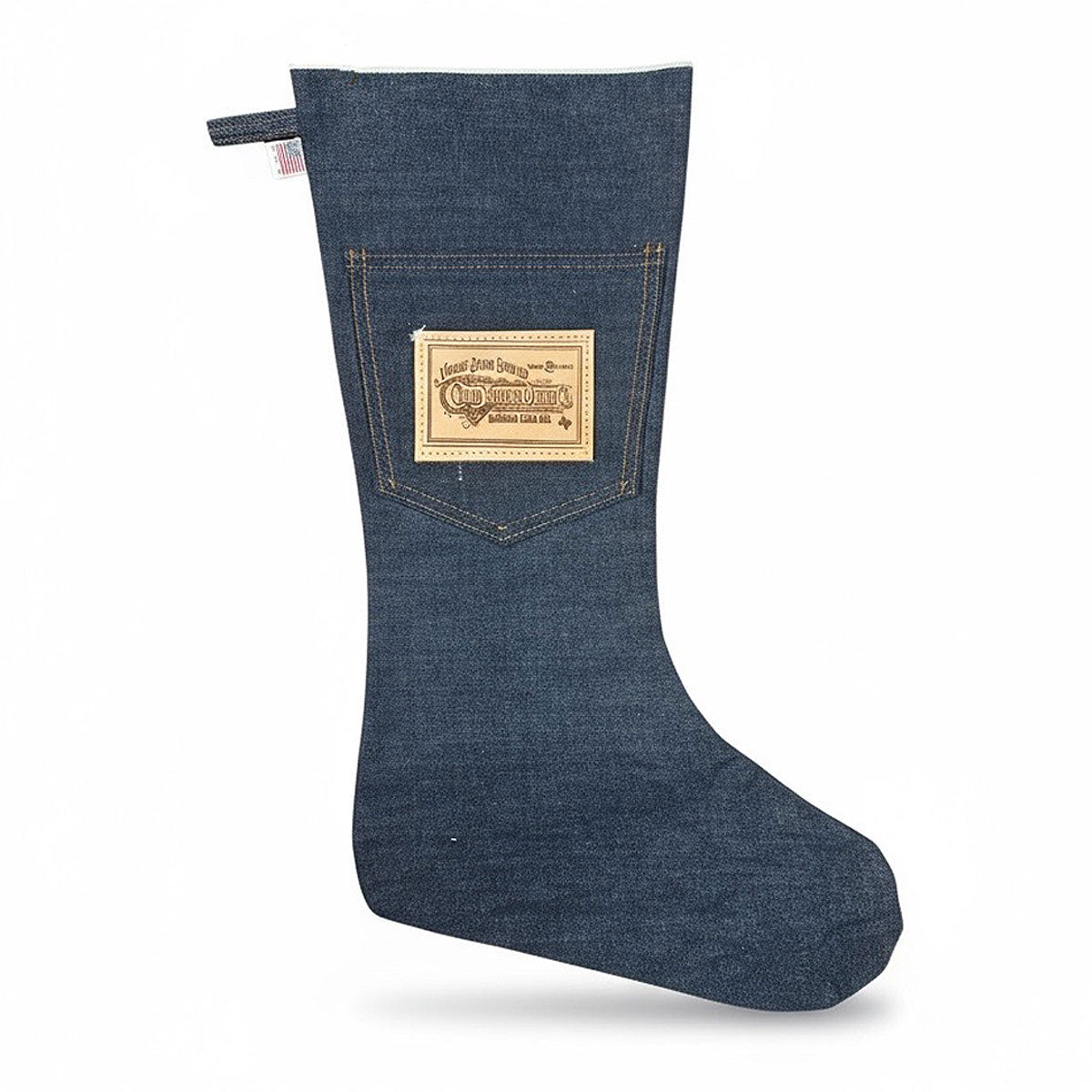 CFDCo Christmas Stocking CONE Mills Selvage Denim