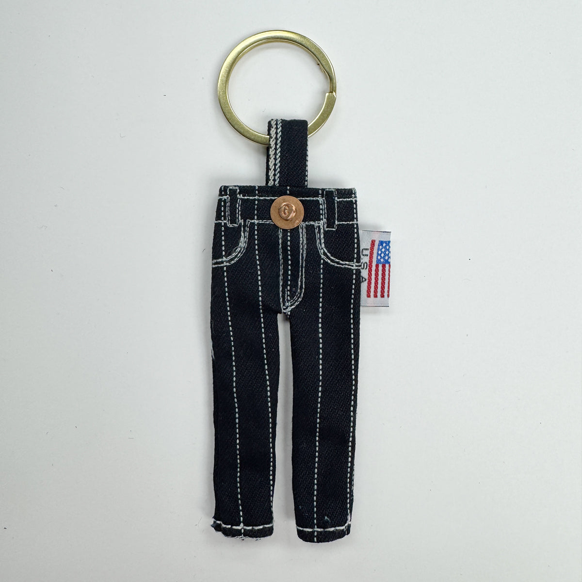 #3192 Japanese Selvedge Wabash Tiny Jean Keychain