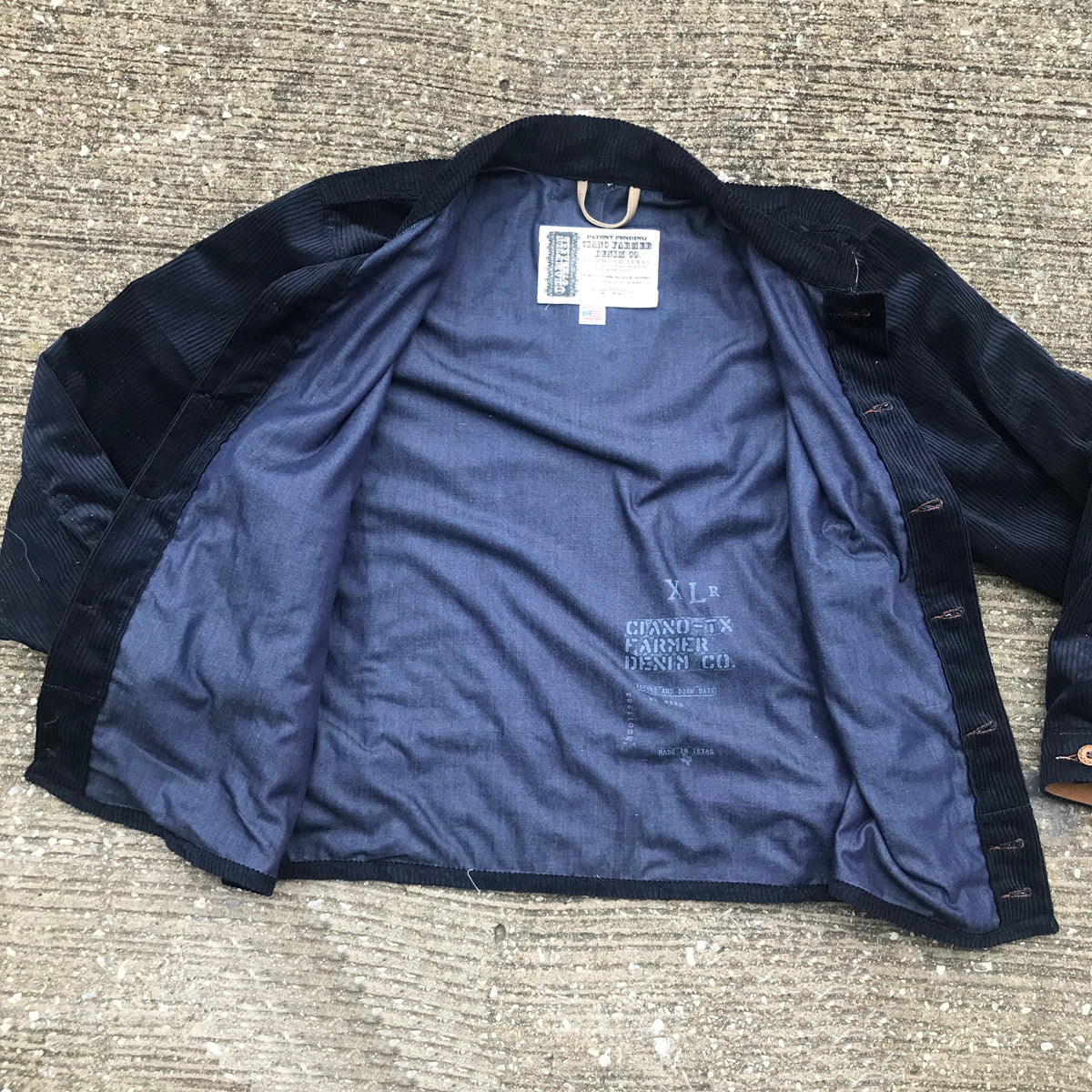1800 Series M. Brando Jacket 13oz Wide Wale Corduroy NAVY