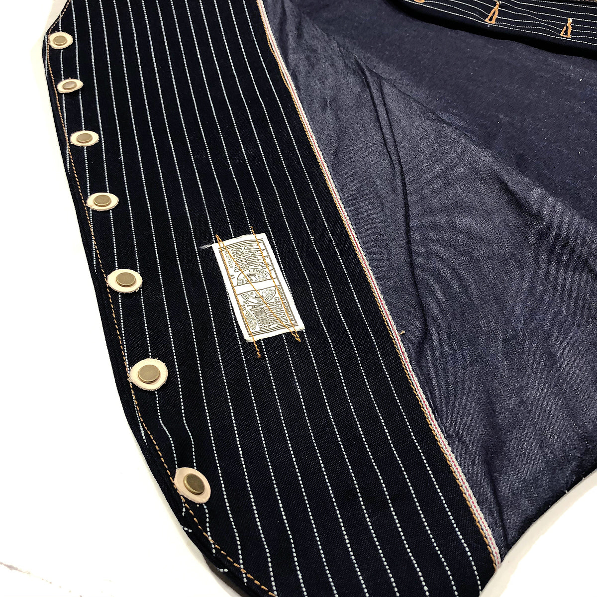 Waistcoat TYPE IH [ ICHIRO HACHIYA ] 13.5oz Japanese Indigo/Indigo WABASH White Selvage