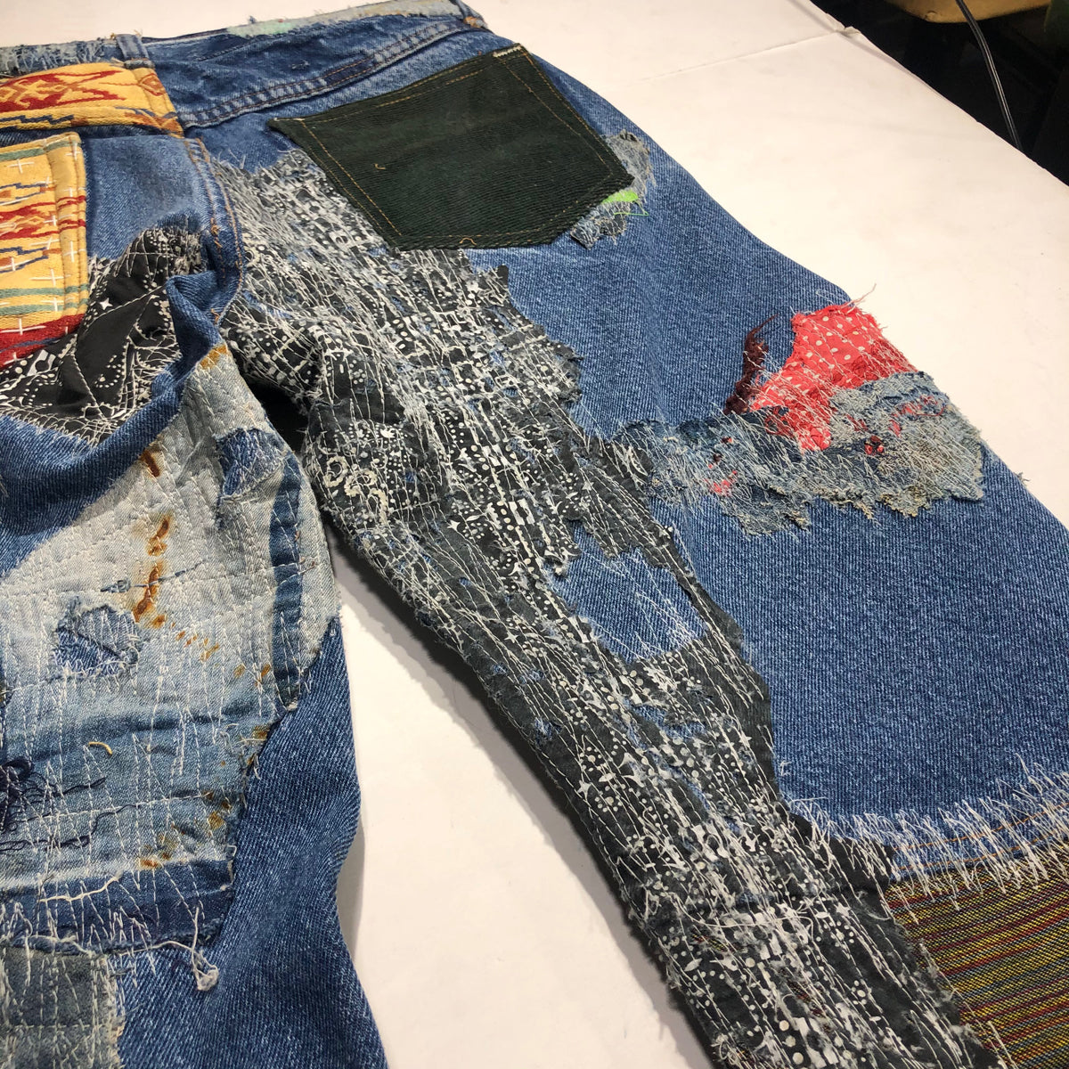 RE-MADE DENIM Boro and Sashiko Denim