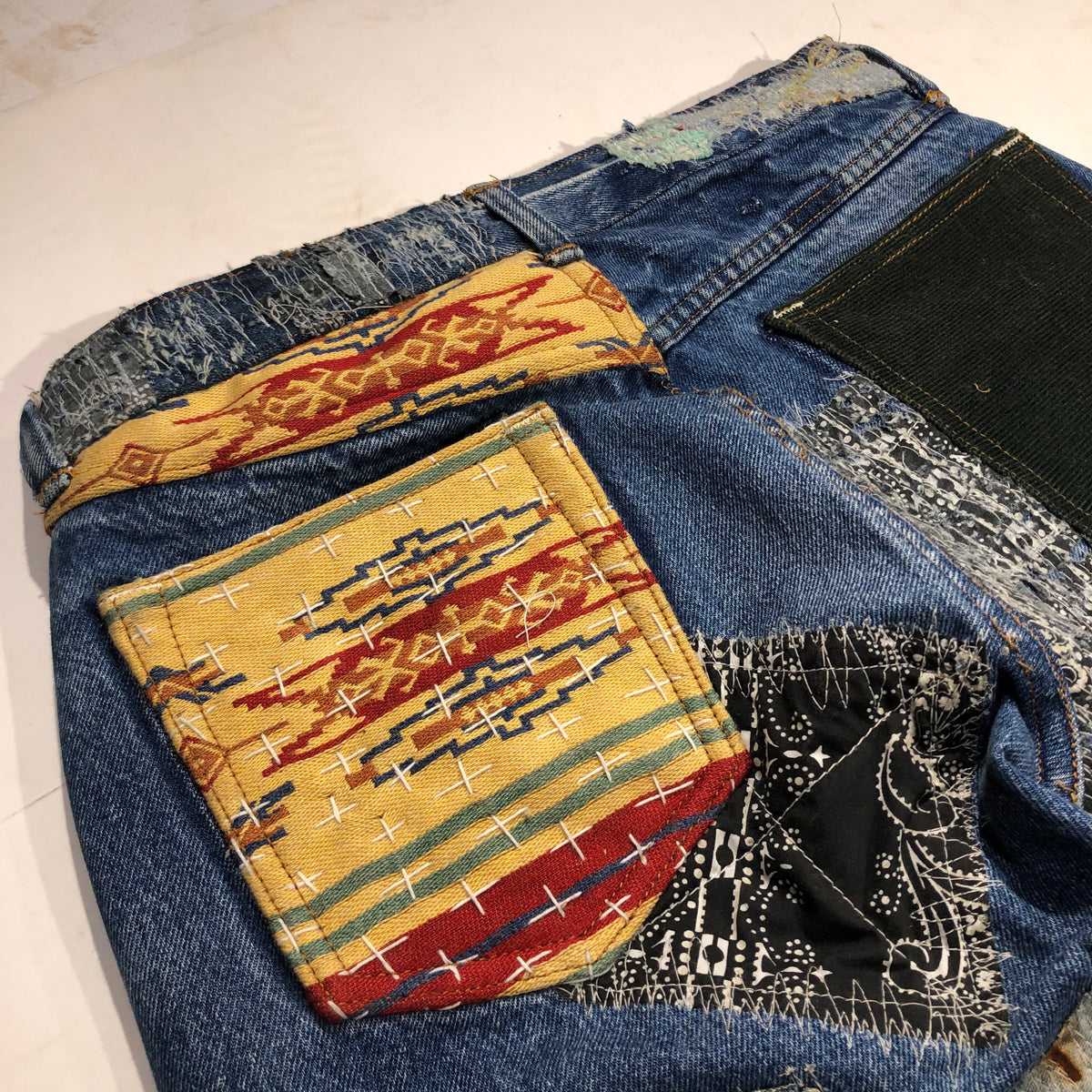 RE-MADE DENIM Boro and Sashiko Denim