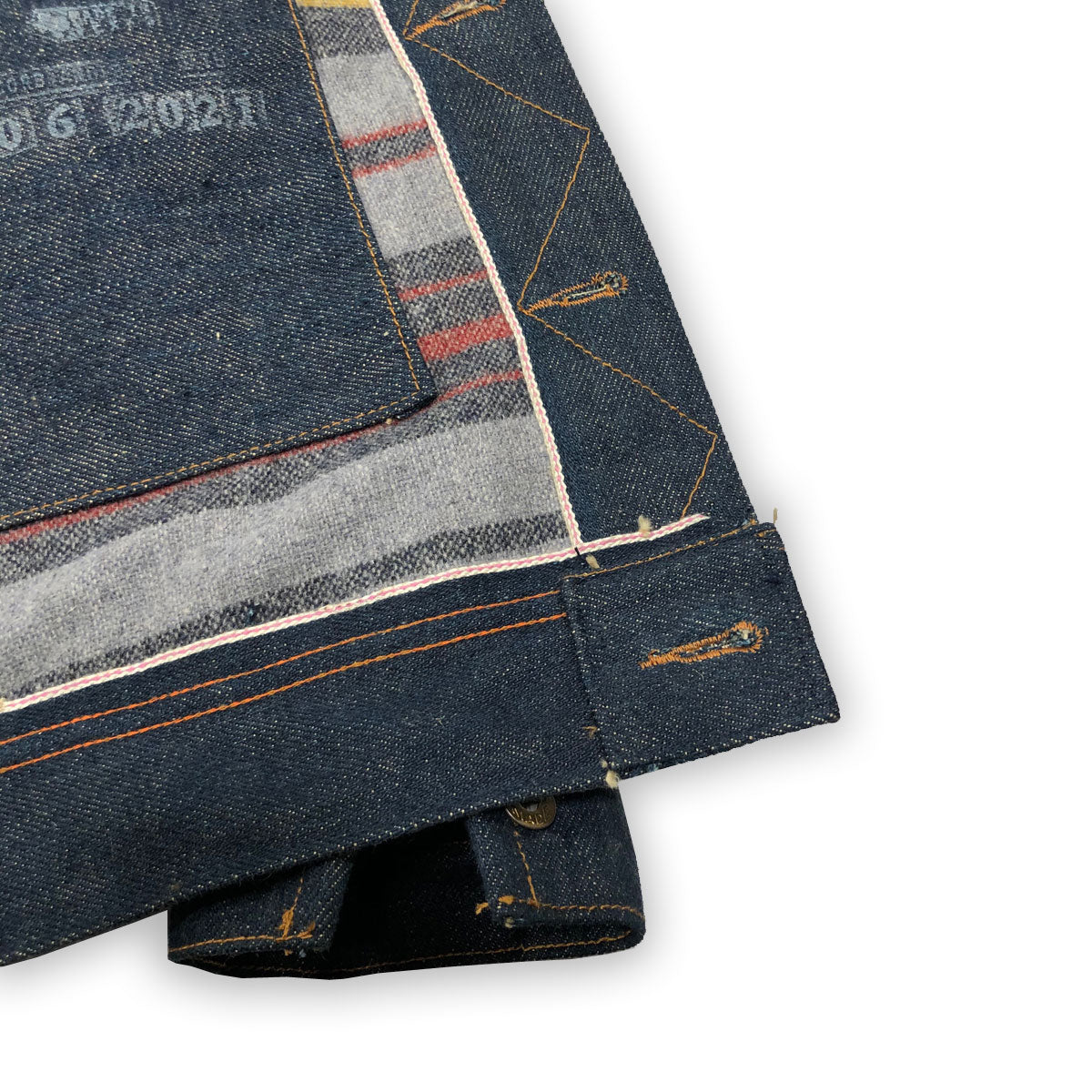 20oz Japanese INDIGO 'Secret Denim" LSR Style Jacket "unsanforized"