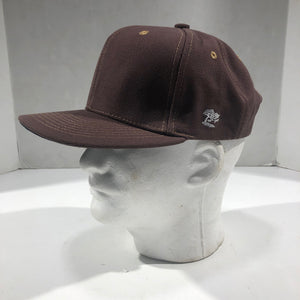 18oz USA Duck Canvas Snapback HAT Blank "WASHED BROWN"
