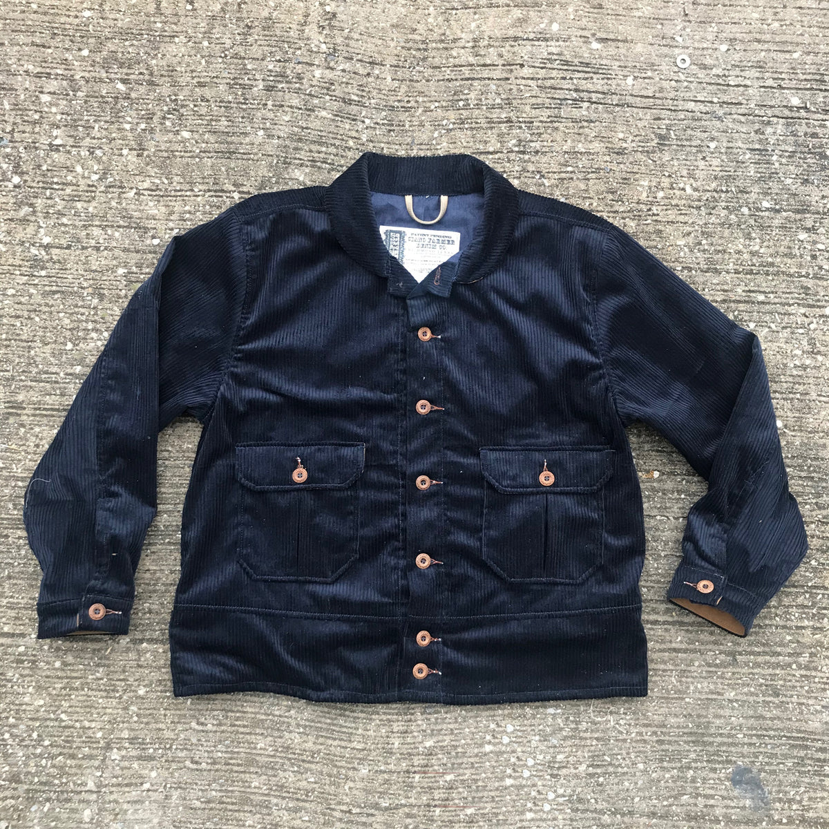 1800 Series M. Brando Jacket 13oz Wide Wale Corduroy NAVY