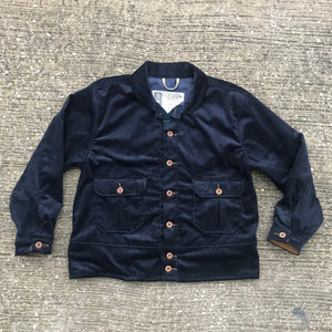 1800 Series M. Brando Jacket 13oz Wide Wale Corduroy NAVY