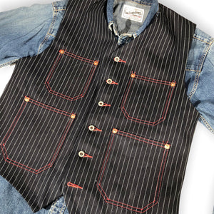 Waistcoat TYPE IH [ ICHIRO HACHIYA ] 13.5oz Japanese Indigo/Indigo WABASH White Selvage