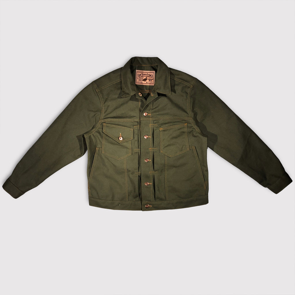 18oz Green Vintage Selvage Duck Canvas Field Hand Jacket