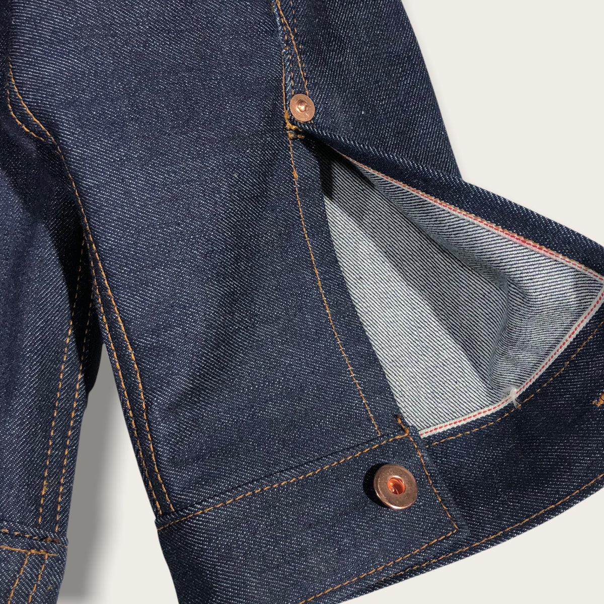 13.5oz 1968 Indigo Cone Mills Selvage 1953 Type II Jacket  {Limited Quantities}