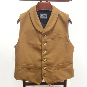 12oz Ochre Duck Canvas Type D Waistcoat