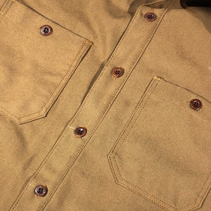 12oz USA Duck Canvas [ Various Colors } "WORKSHIRT" Ochre