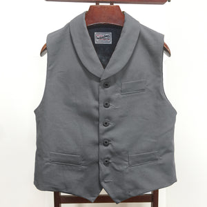 12oz Grey Duck Canvas Type D Waistcoat