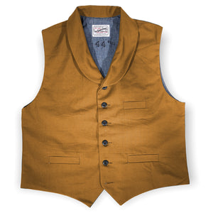 12oz Ochre Duck Canvas Type D Waistcoat