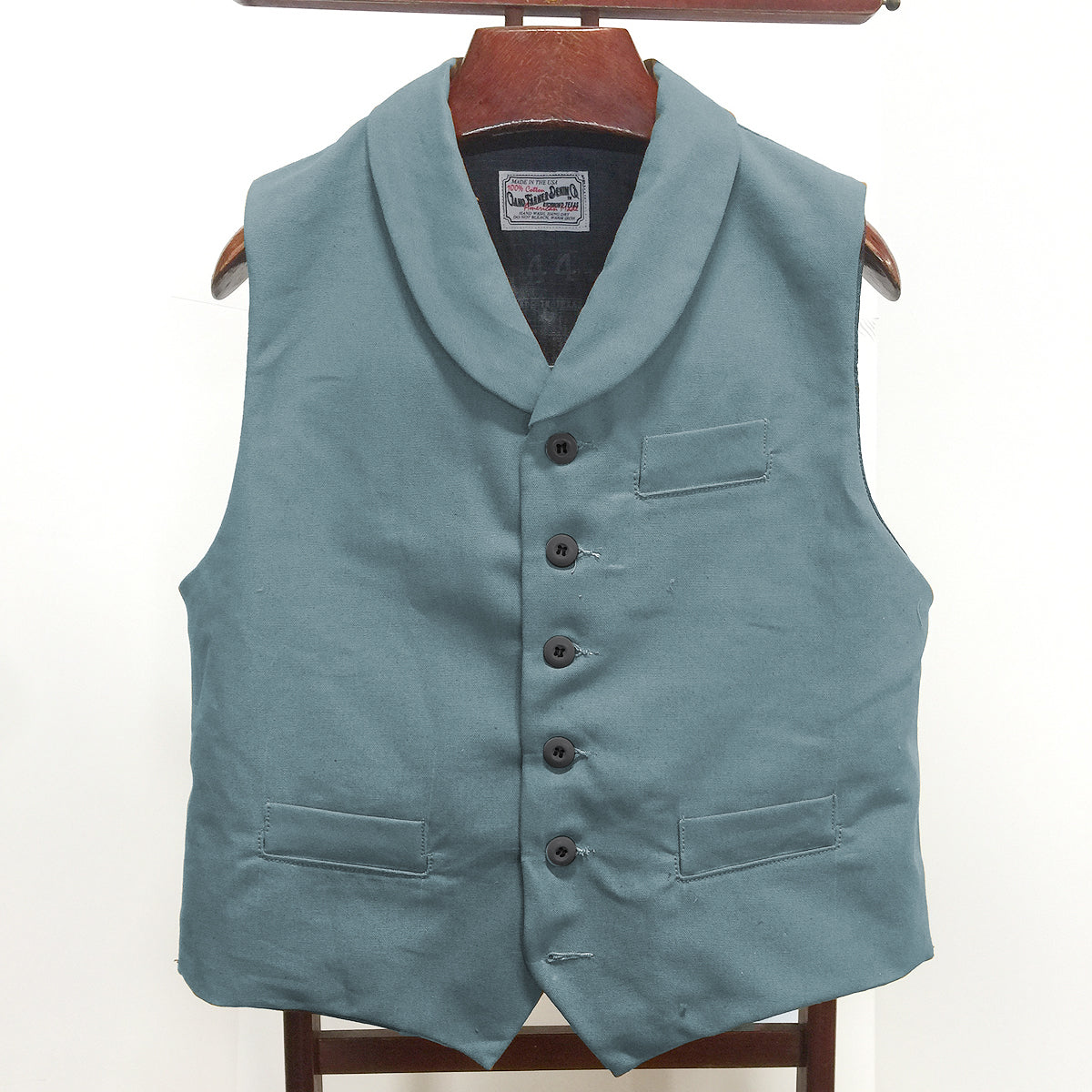 12oz Seagrass Duck Canvas Type D Waistcoat