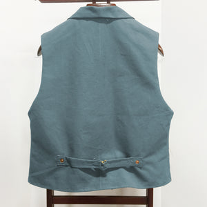12oz Seagrass Duck Canvas Type D Waistcoat