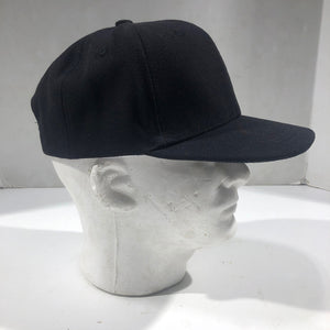 18oz USA Duck Canvas Snapback HAT Blank "BLACK"